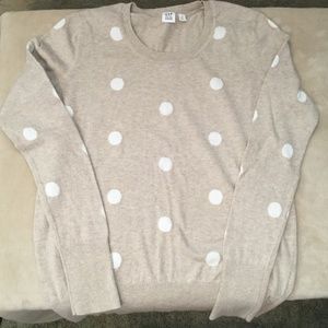 Gap cotton polka dot sweater